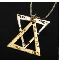 The Ten Sefirot Star of David Necklace 